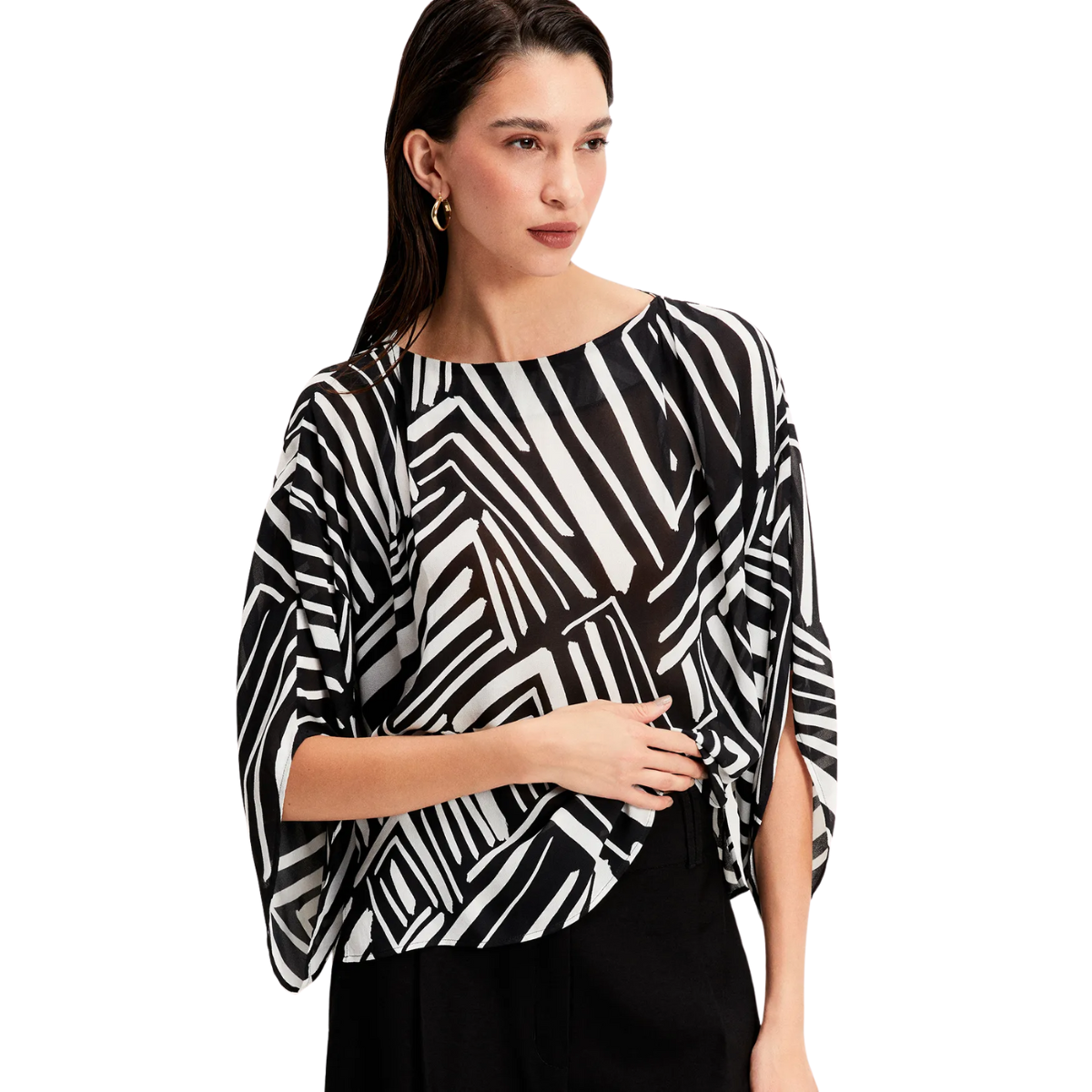 BLUSA GRÁFICO DIAGONAL SHOULDER | LOULOU