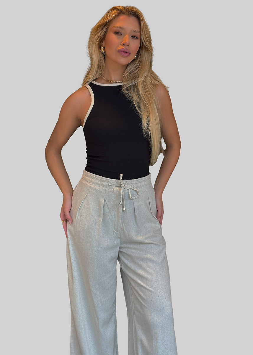 Calça Feminina Cintura alta com Linho Hering