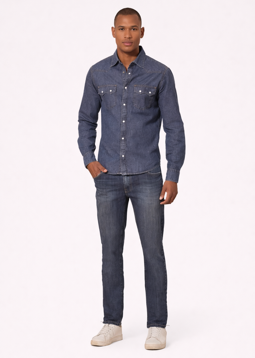 Jaqueta Jeans Masculina Preta Lee | Mh Store