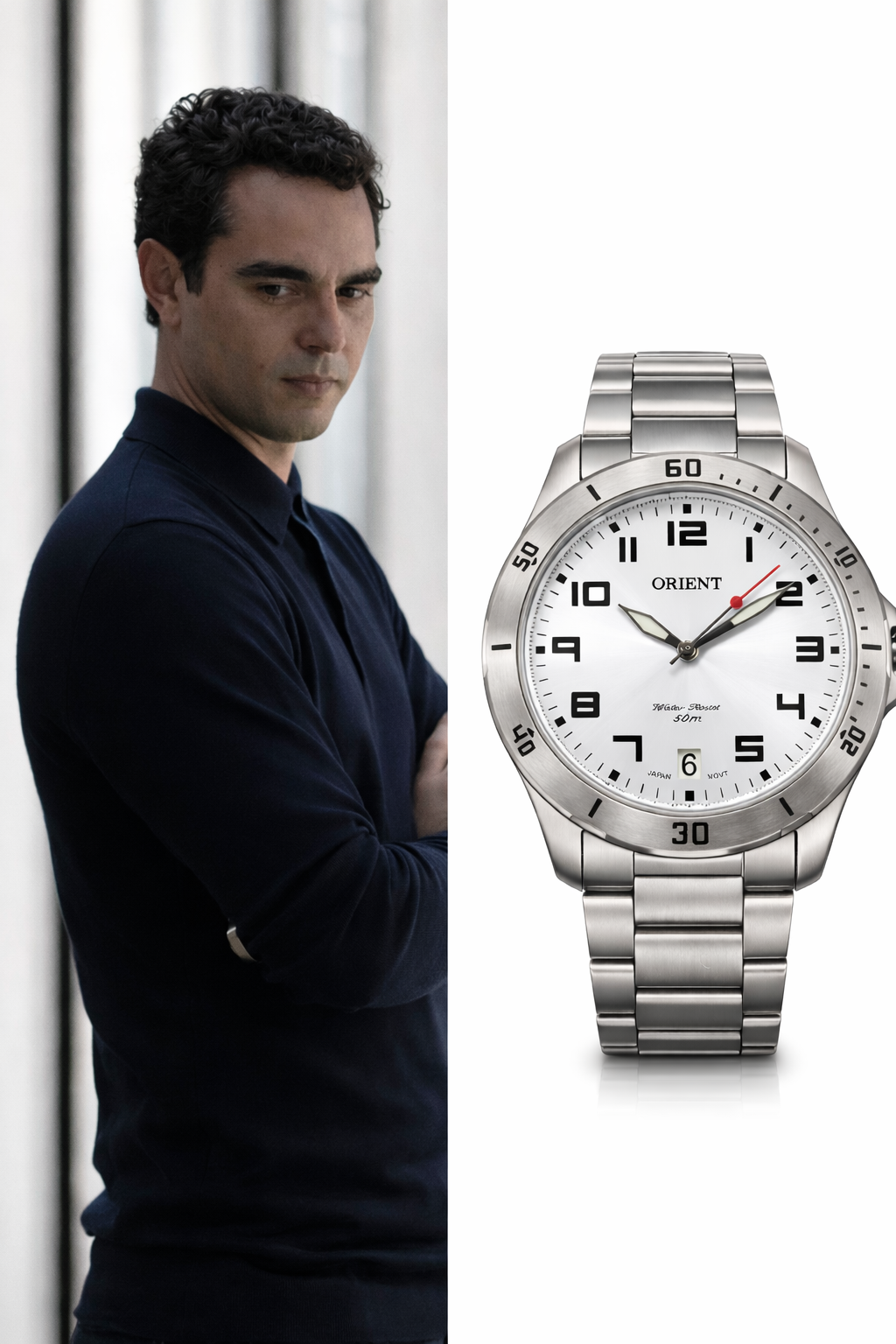 Relógio Orient Quartz Branco MBSS1155AS2SX