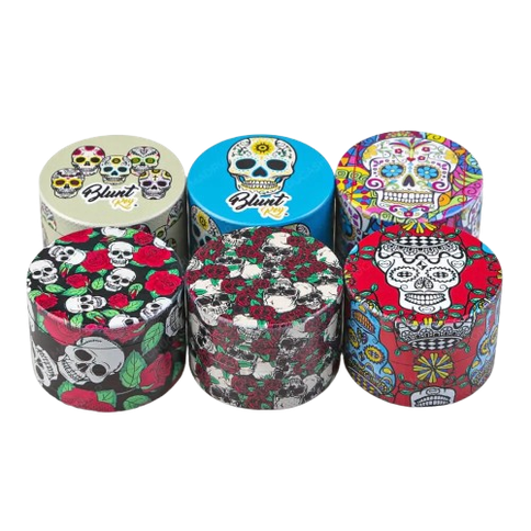Imagem do produto DICHAVADOR METAL CAVEIRA/ROSAS 3-PARTES PEQUENO ESTAMPAS - HX024FCVP