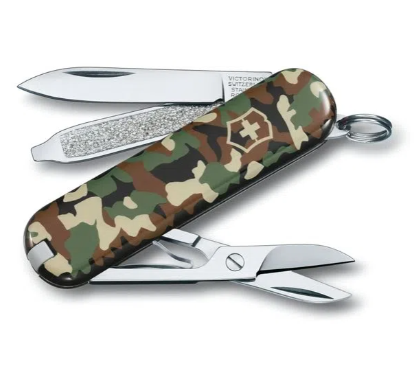 CANIVETE VICTORINOX CLASSIC SD CAMOUFLAGE/CAMUFLADO 58MM 7F 0.6223