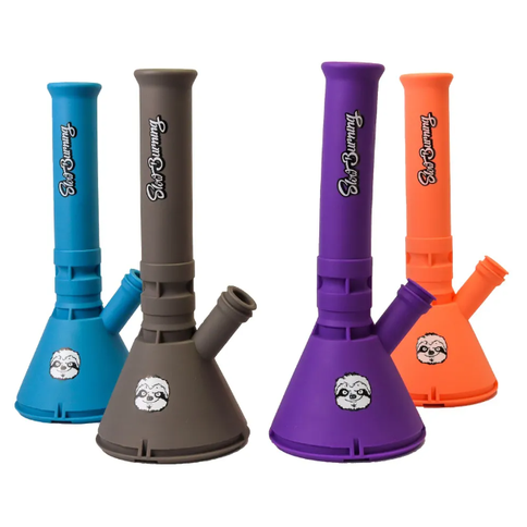 Imagem do produto BONG SLOW BURNING SILICONE SUPREME DAB C/ SLICK + PINÇA CORES DBBONG