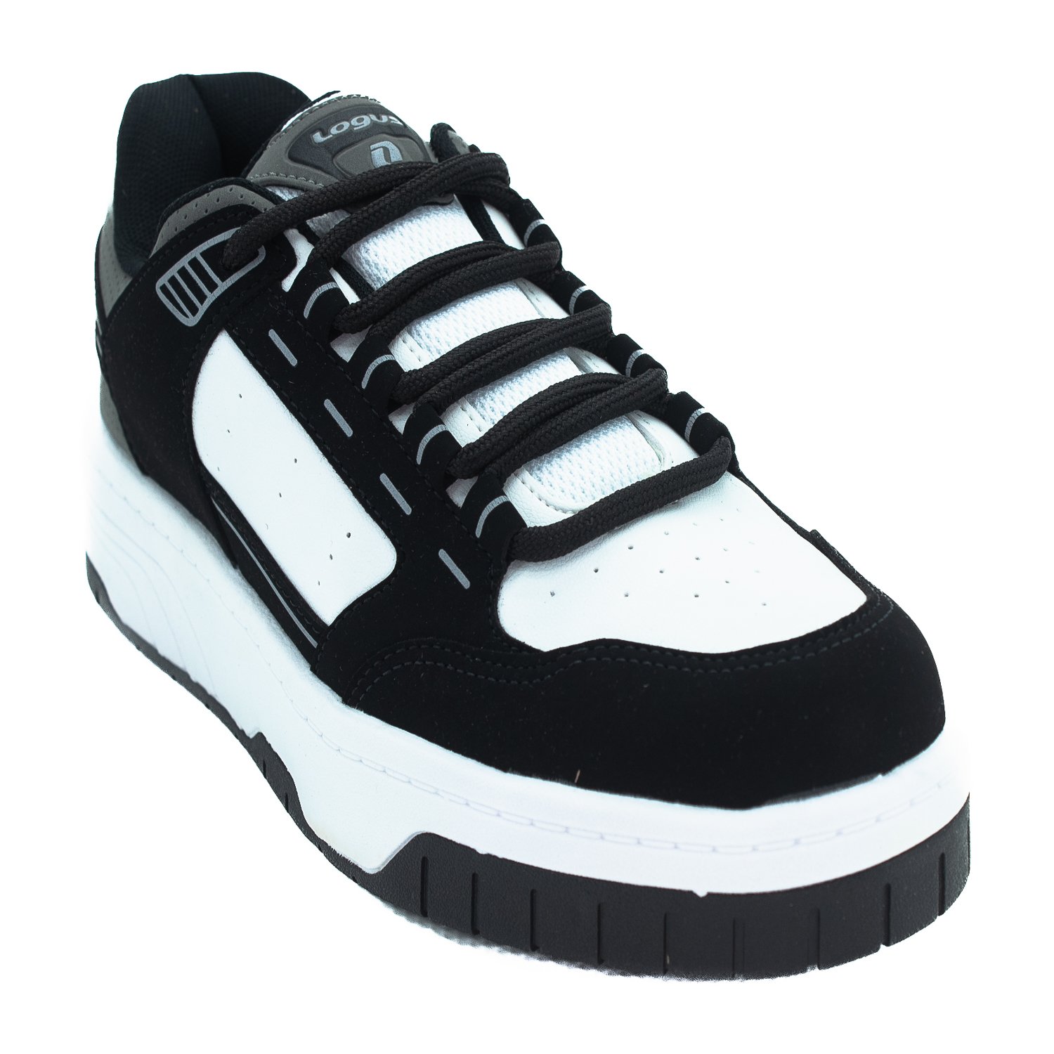 Omar Calçados Tenis Logus Preto E Branco Tênis Masculino Logus