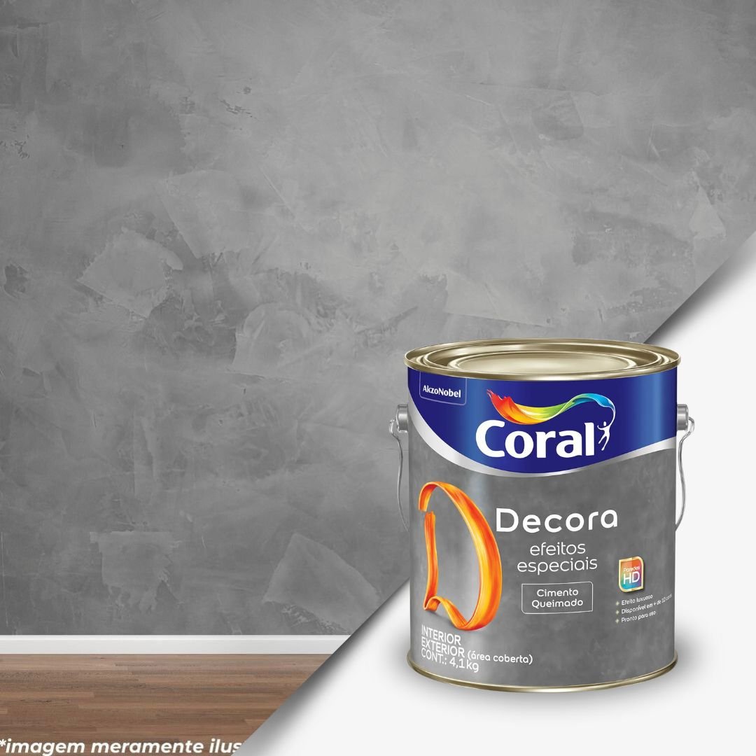 Coral Efeito Cimento Queimado 4,1kg | TINTAS FISCHER