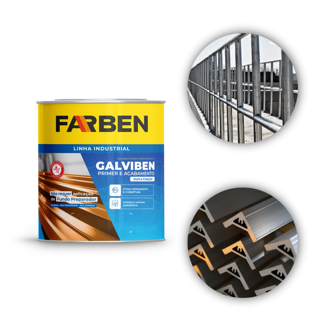 Farben Galviben Dupla Função Preto 3,6L | TINTAS FISCHER