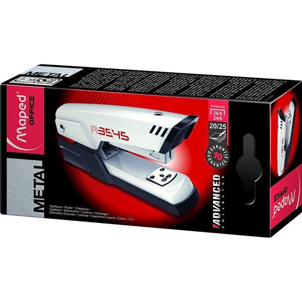GRAMPEADOR ADVANCED BRANCO 26/6 - MAPED | Papelaria Rio Madeira