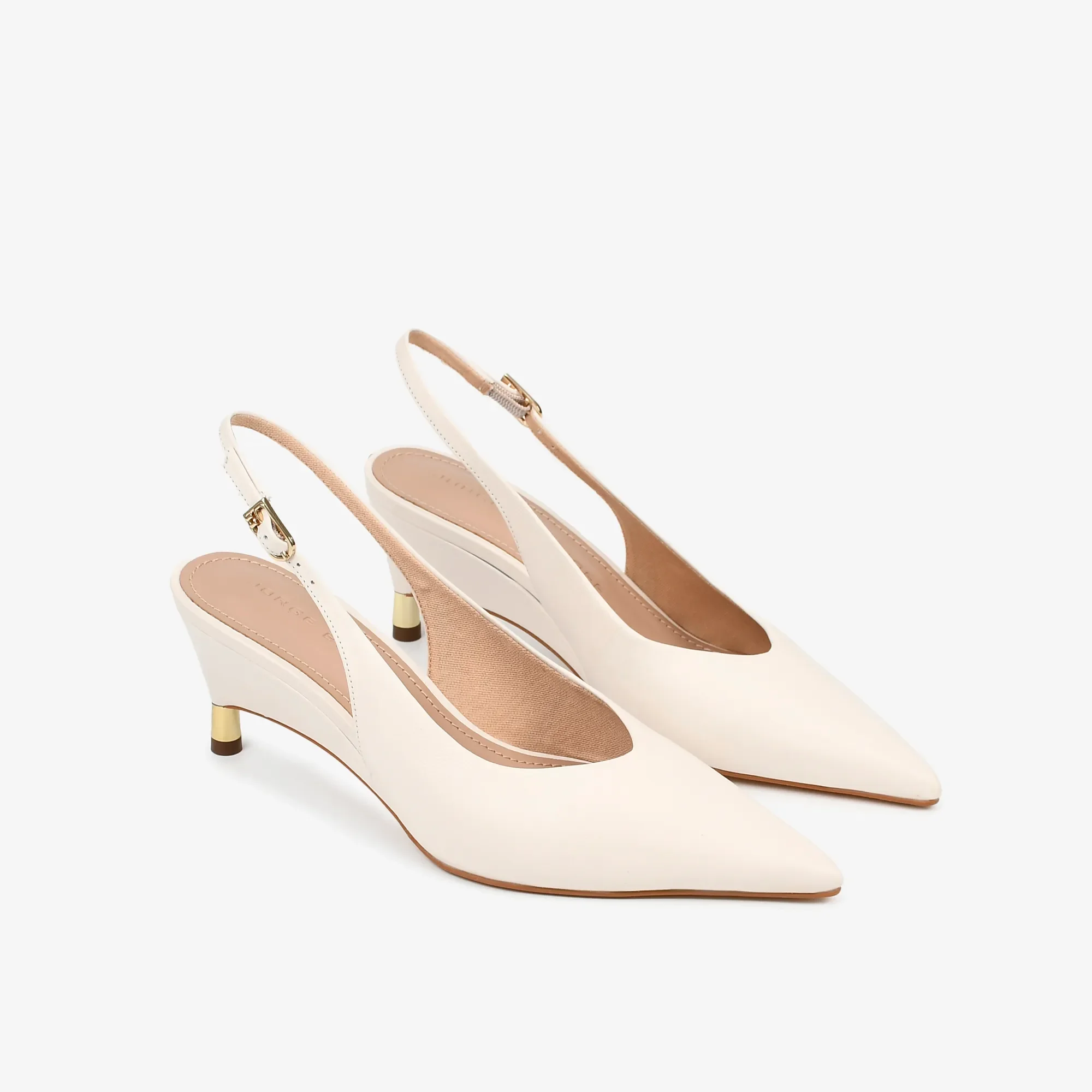 SLING BACK JORGE BISCHOFF J26264001002 BRANCO | Bagatini Calçados