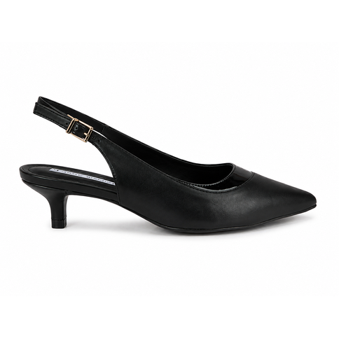 Slingback Jorge Bischoff Couro Marrom Salto 7cm SALE