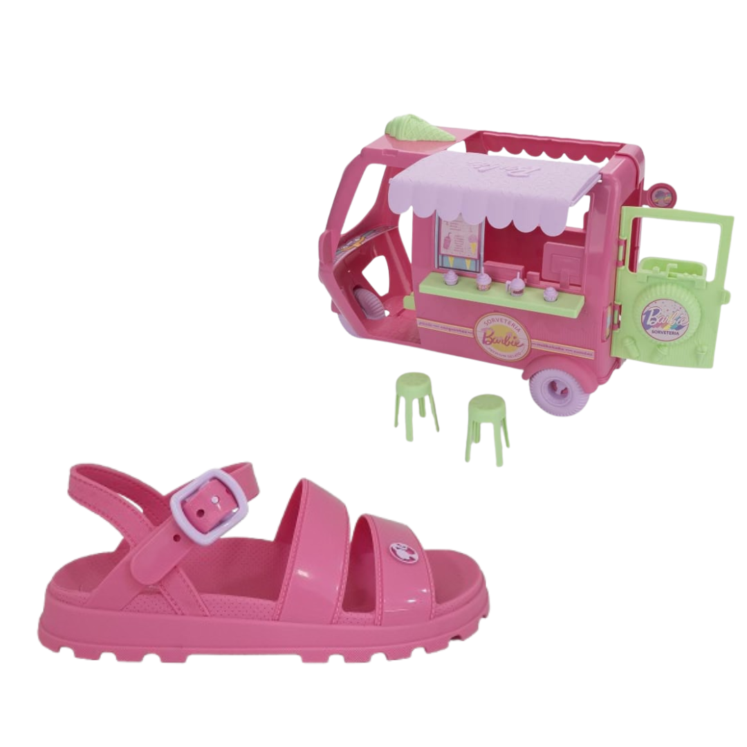 Sandália Grendene Kids Barbie Sorveteria (23221-BP751) Genko