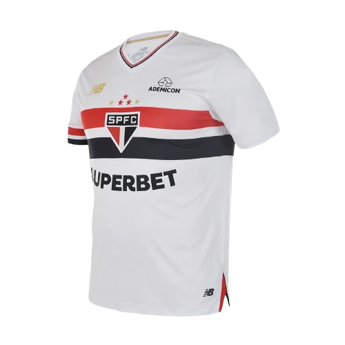 Camisa Torcedor Home SPFC 2025 Masculina New Balance (MT831813