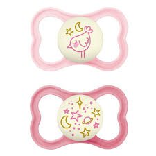 MAM CHUPETA SUPREME NIGHT 16+ MESES - EMBALAGEM DUPLA ROSA