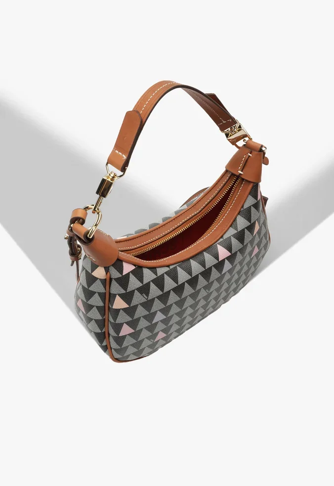 Bolsa Tiracolo Média Triangle escura | SIMAIA MARIAS