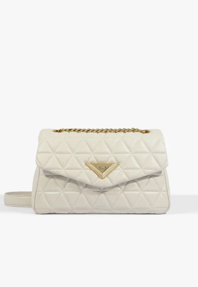 Bolsa Grande Tiracolo 944 Matelassê Couro Branca | SIMAIA MARIAS