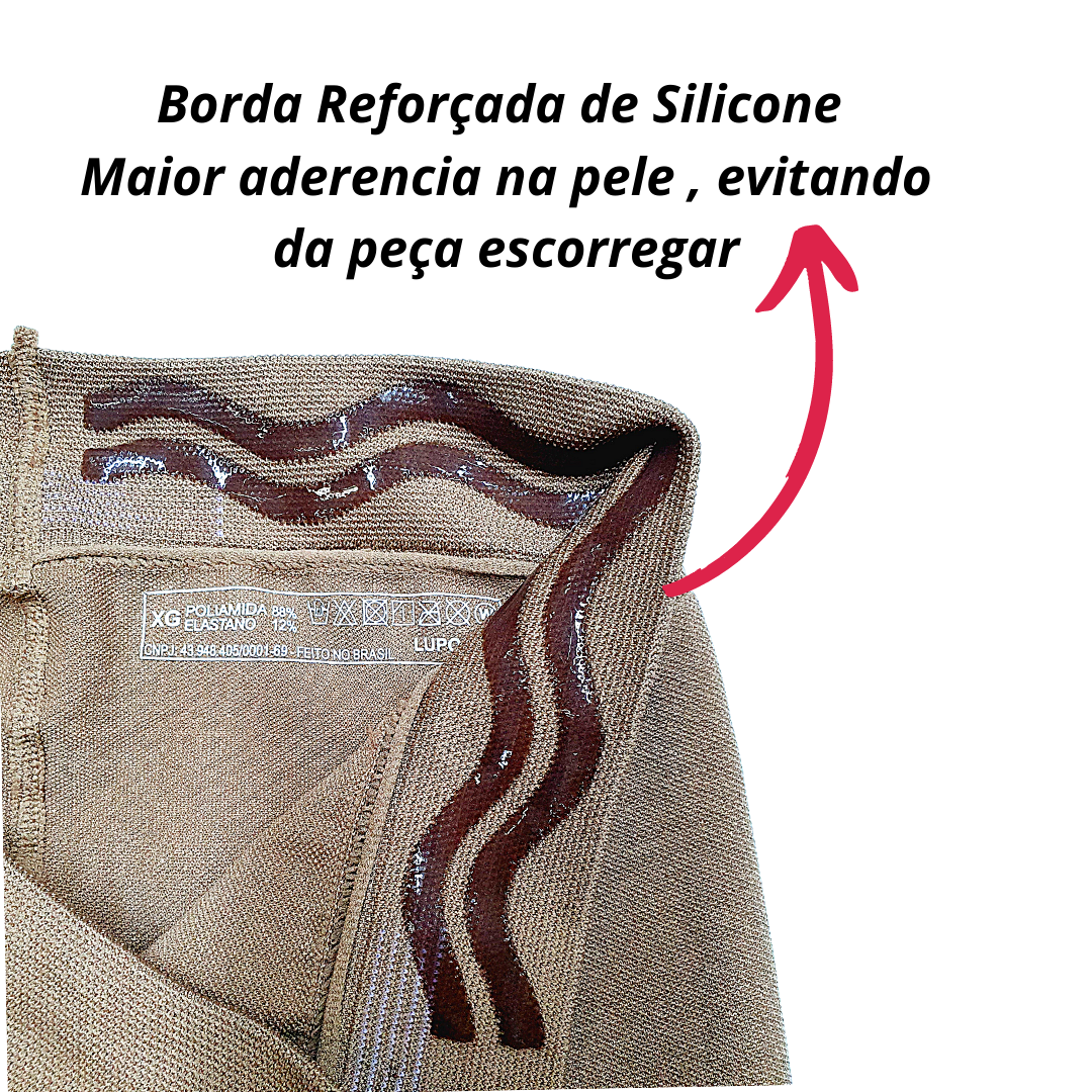 Bermuda Modeladora Loba Lupo Slim Tam Plus Pó De Arroz 5697