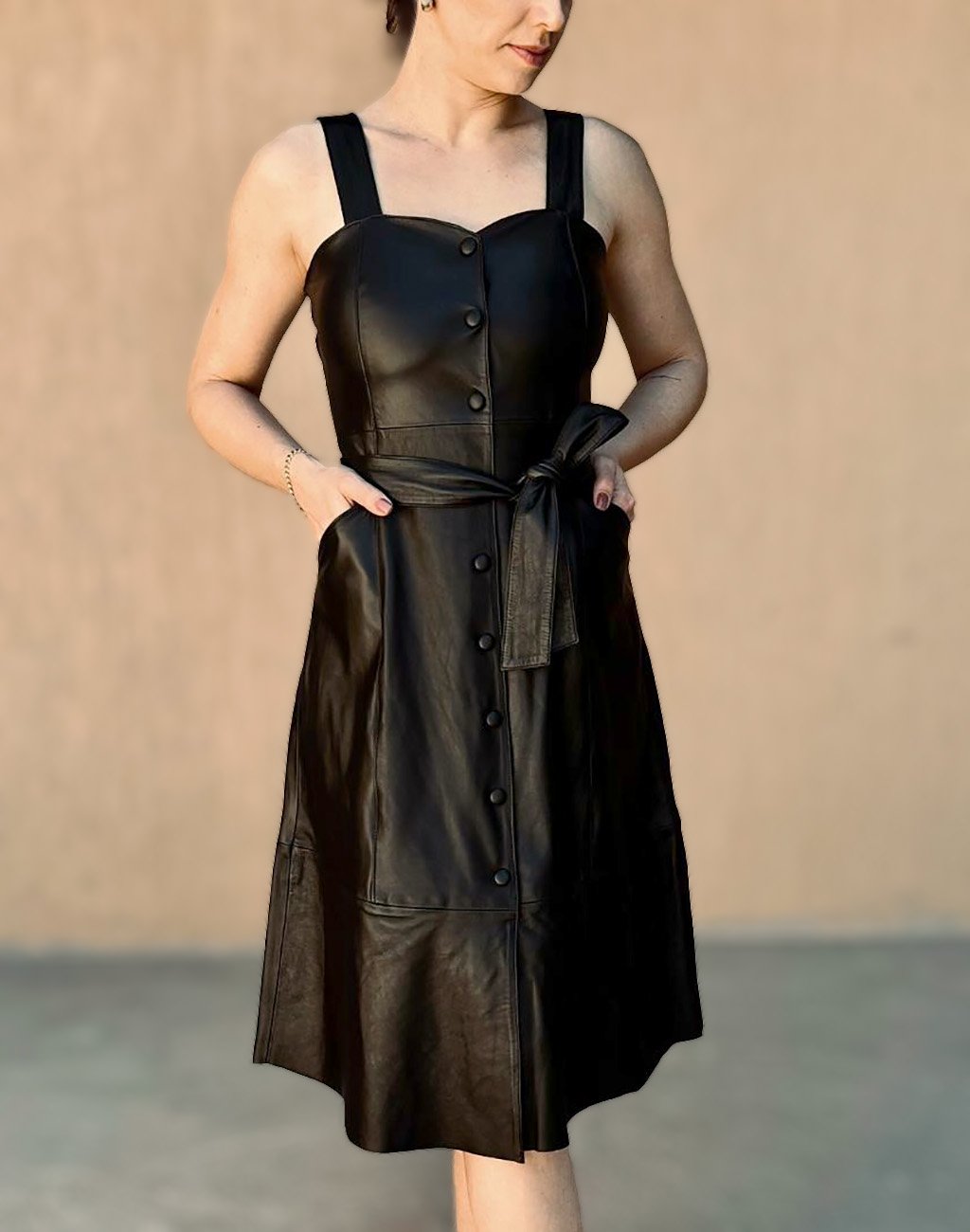 VESTIDO CHARLOTTE RODER COURO | Roder Couro