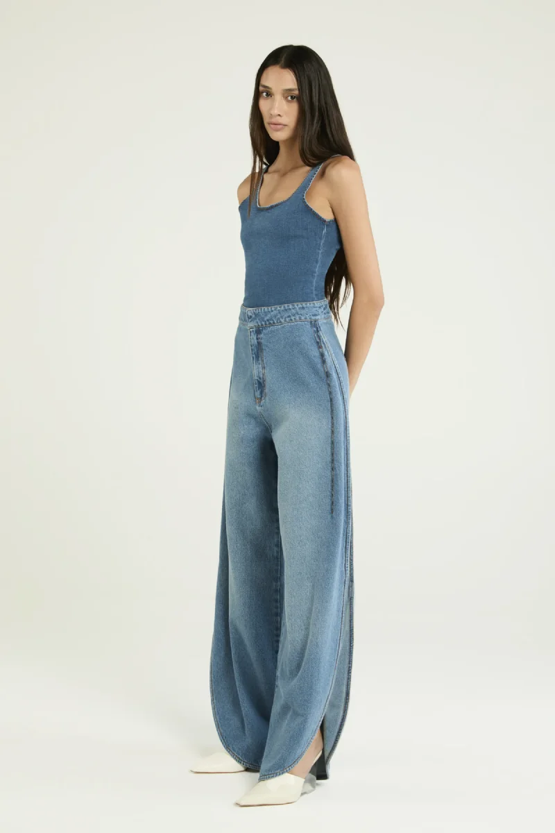Calça Jeans Andrea Bogosian Jaloon Jeans Premium Alta Costura