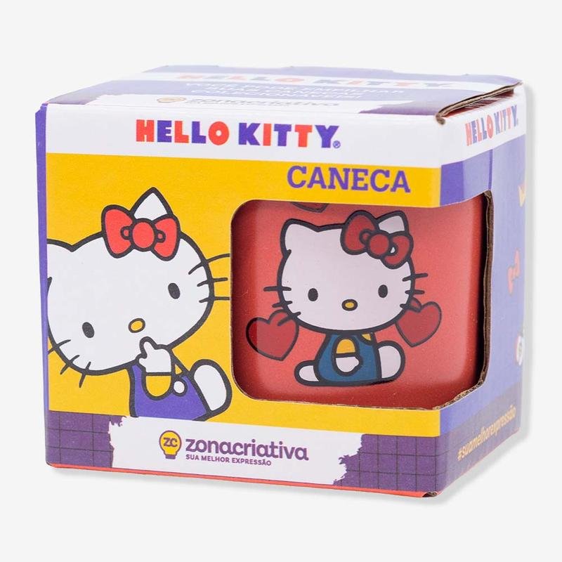 CANECA MINI TINA 100ML HELLO KITTY VERMELHA Ean :7908623030103