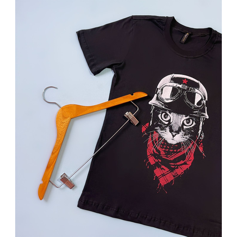 CAMISETA BLACK METAL MASCULINA | Universo dos Gatuxus