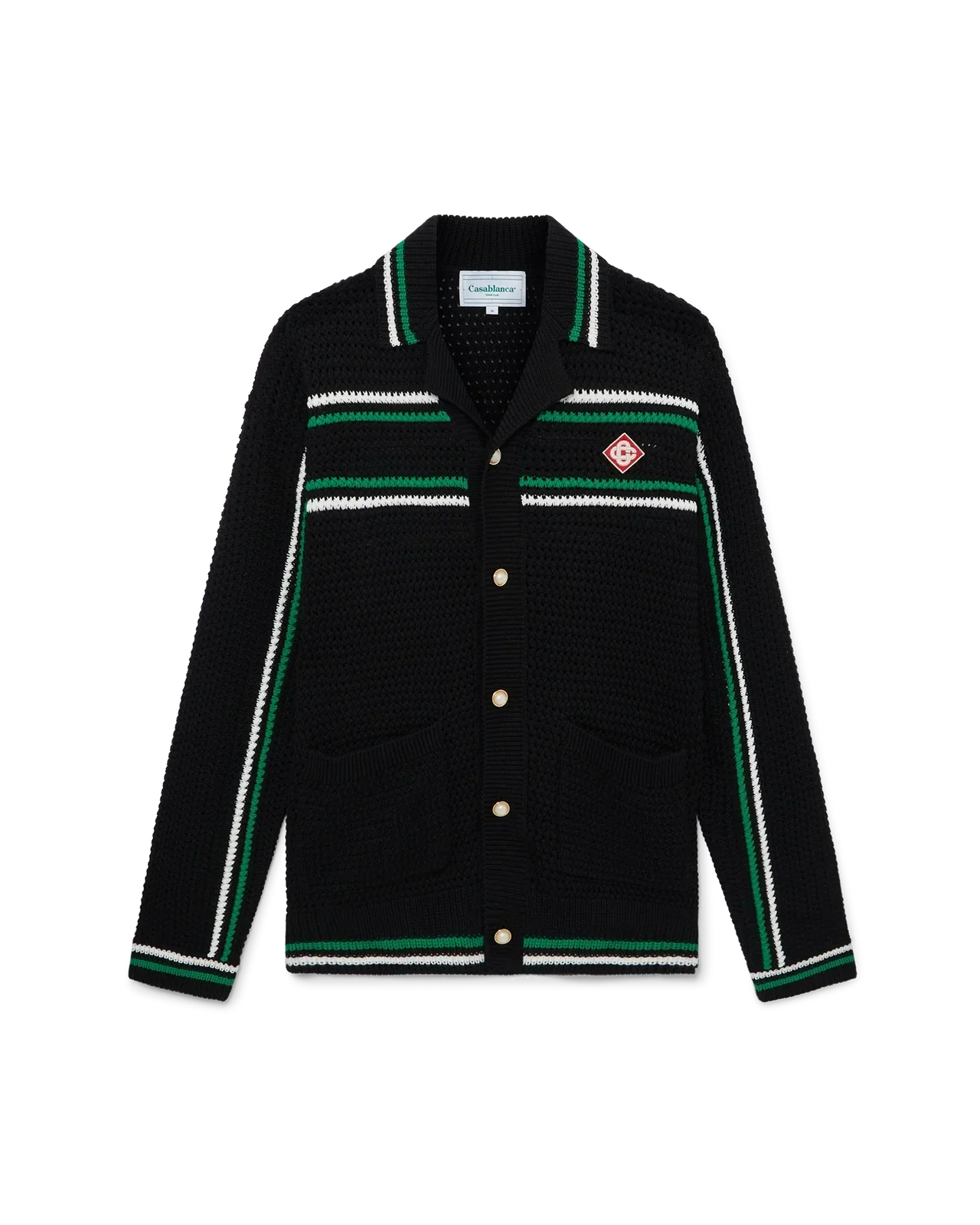 Camisa CasaBlanca Crochet Tennis Shacket Manga Longa | Fstore Brazil