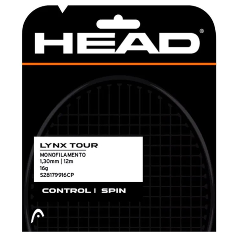 Corda Head Lynx Tour 17L 1.25mm Preta Set Individual | TENIS BARD