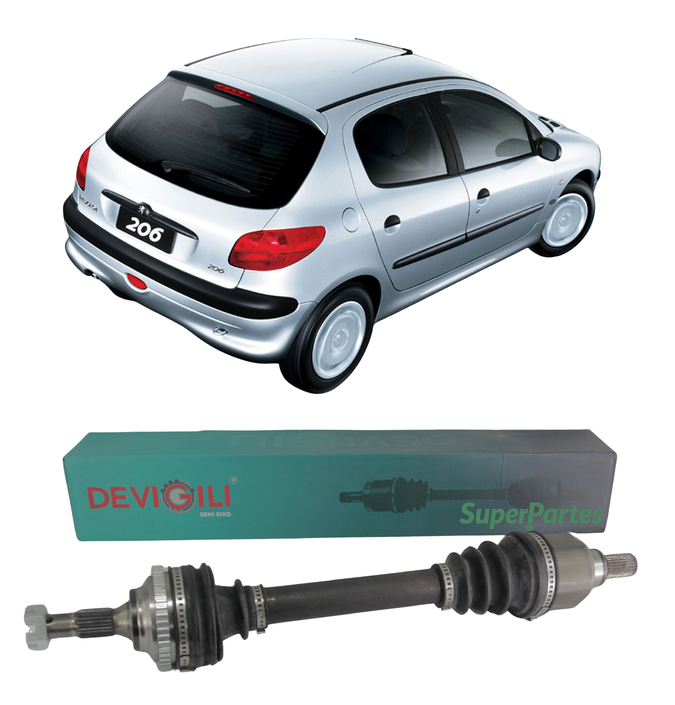 Semi Eixo Peugeot 206 1.6 Câmbio Automático AL4 Lado Esquerdo