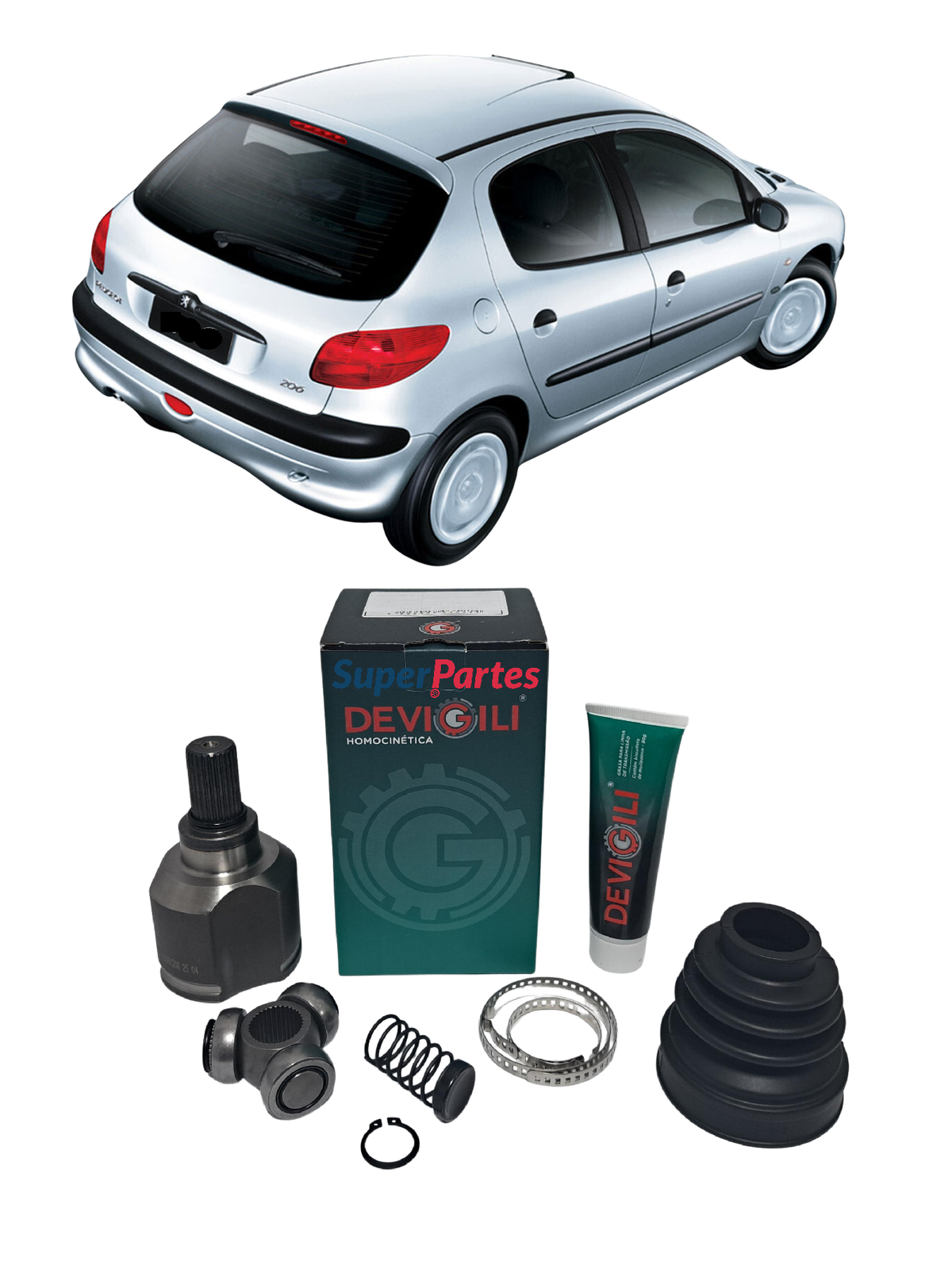 Tulipa + Trizeta Peugeot 206 1.6 Câmbio Automático Al4 Lado