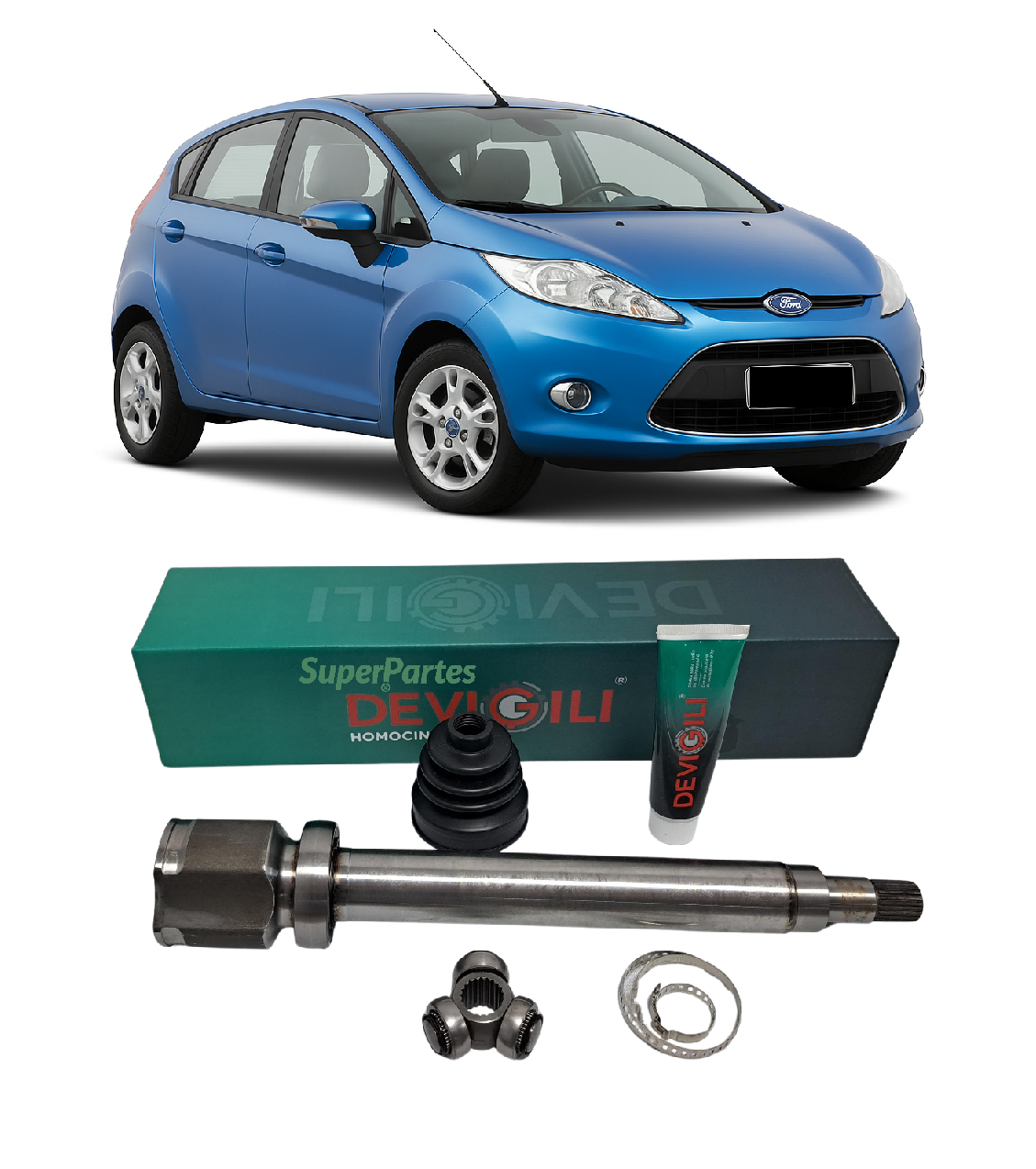 Tulipa + Trizeta New Fiesta 1.6 16v Câmbio Manual 2010/2016 Lado