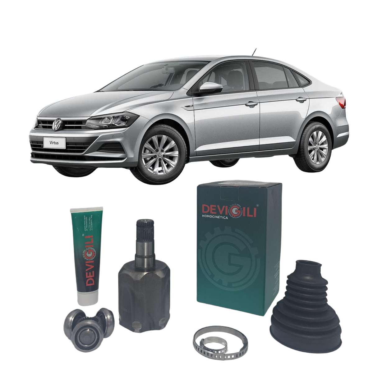 Tulipa + Trizeta Volkswagen Virtus 1.6 MSI Câmbio Automático 2018