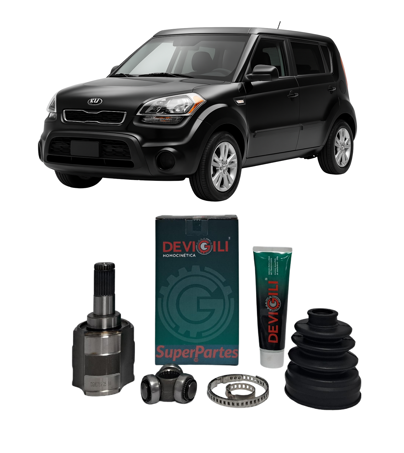 Tulipa + Trizeta Kia Soul 1.6 Câmbio Manual 2009/2014 25x22