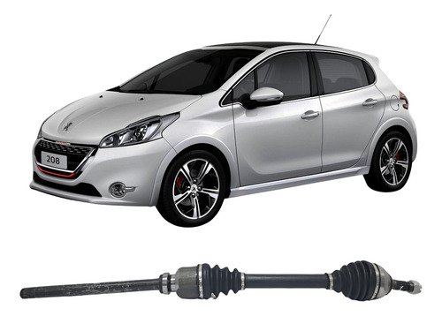 Semi Eixo Peugeot 208 1.6 16v Câmbio Automático Aisin 6 Marchas