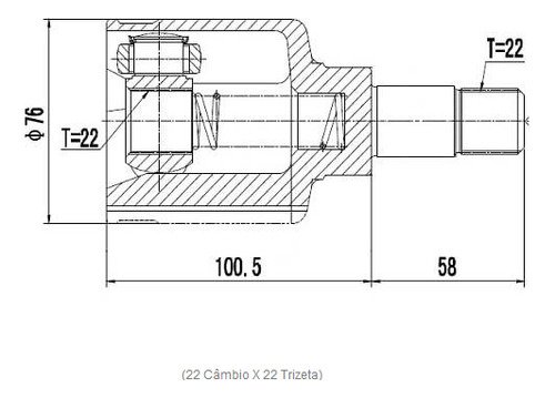 Tulipa + Trizeta Citroen C3 Picasso 1.5 e 1.6 Câmbio Manual Lado