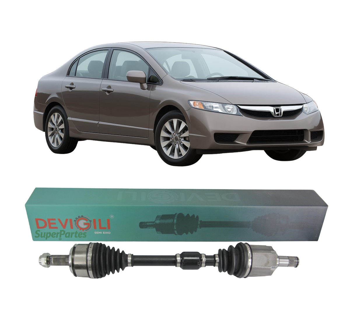 Semi Eixo Honda New Civic 1.8 Câmbio Manual 2006/2011 Lado