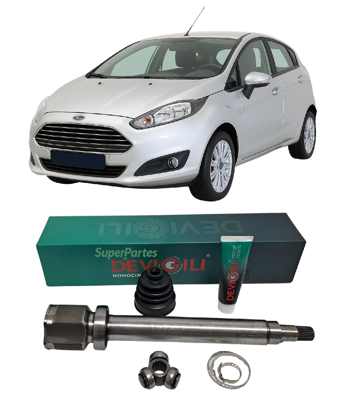 Tulipa + Trizeta Ford New Fiesta 1.5 16v 2013/2016 Lado Direito