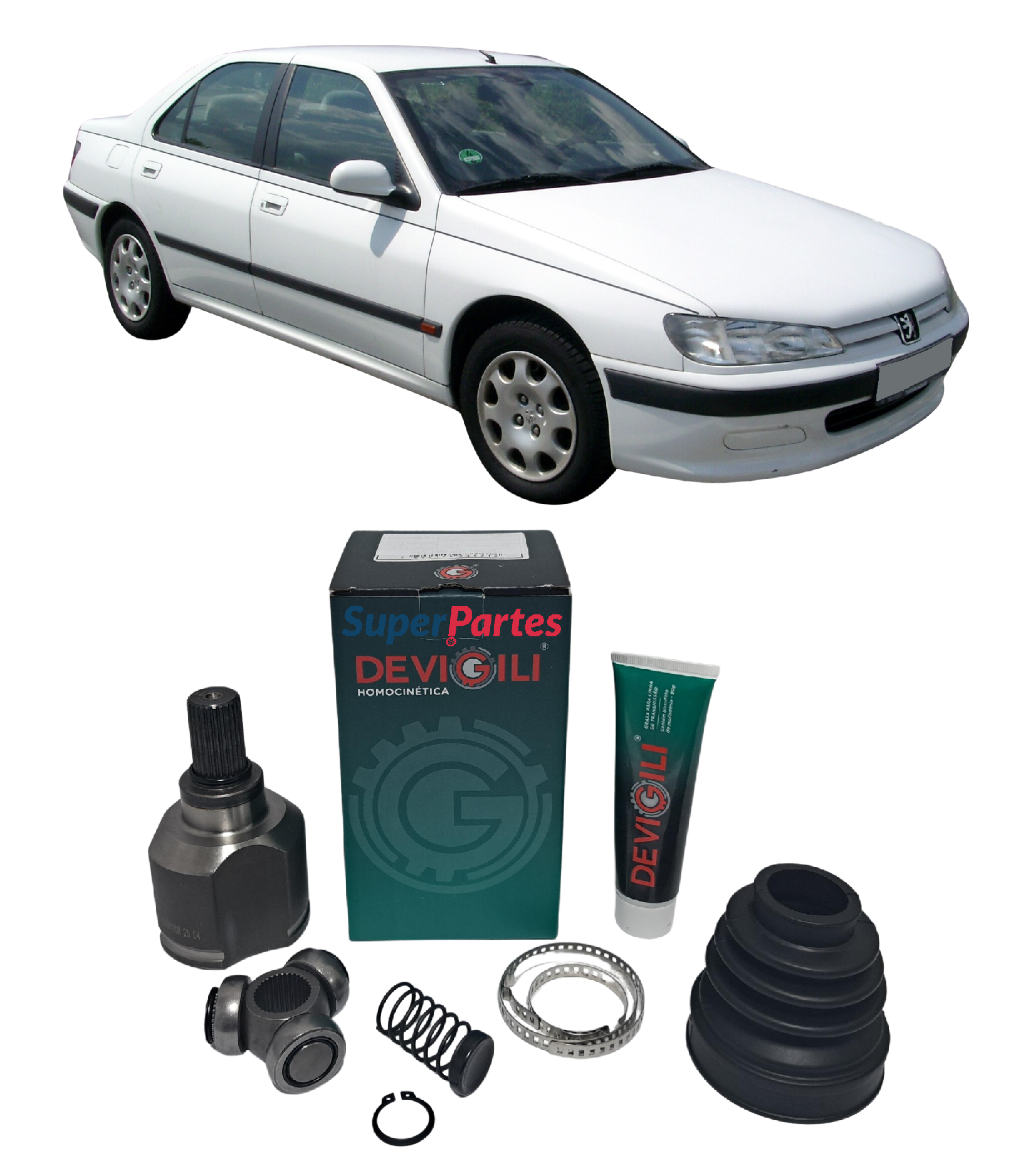 Tulipa + Trizeta Peugeot 406 2.0 Câmbio Automático AL4 Lado