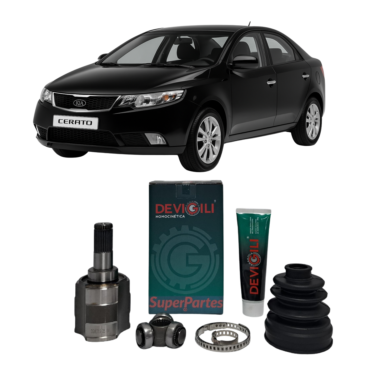 Tulipa + Trizeta Kia Cerato 1.6 Câmbio Automático 4 Marchas 2010