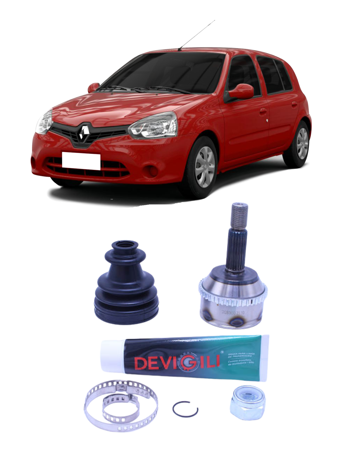 Junta Homocinética Renault Clio 1.0 2013/2016 Com Abs 21x21