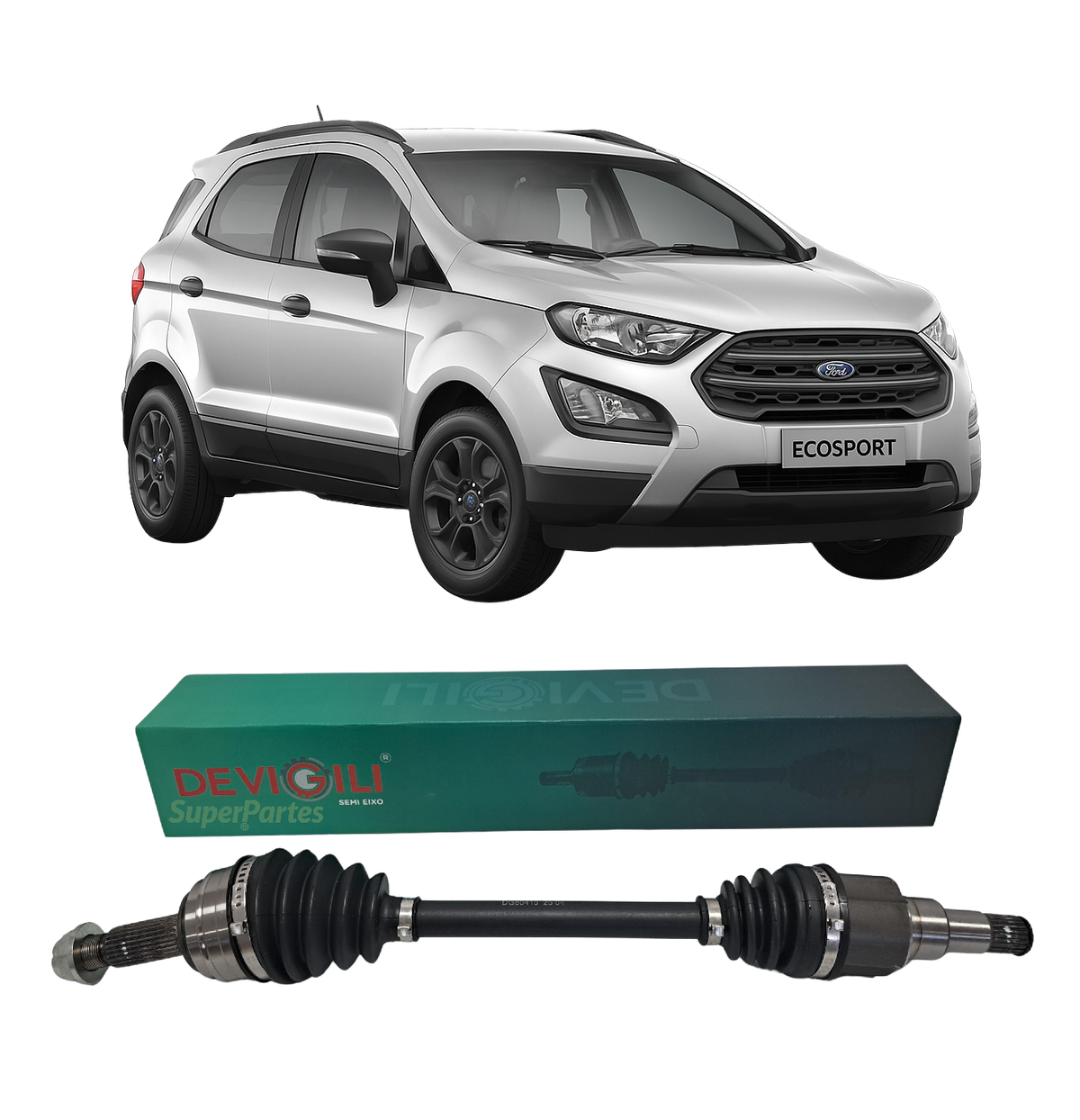 Semi Eixo Ford Ecosport 1.5 12v Câmbio Manual 2018/2021 Lado Esquerdo 25x23  | Super Citro