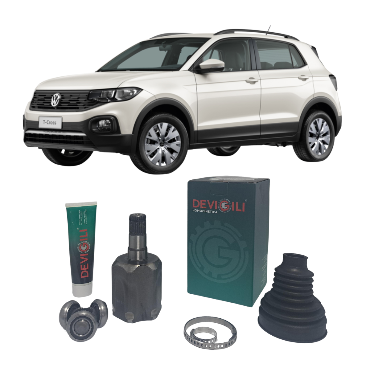 Tulipa + Trizeta Volkswagen T-Cross 1.0 12v Tsi Automático 2020/ED