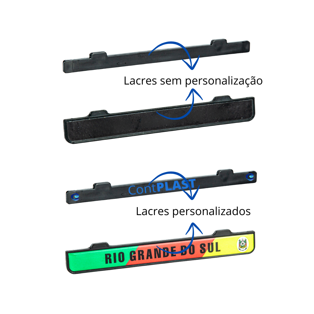 Lacre para Reforço de Placa Veicular Premium de Moto Padrão Mercosul ...