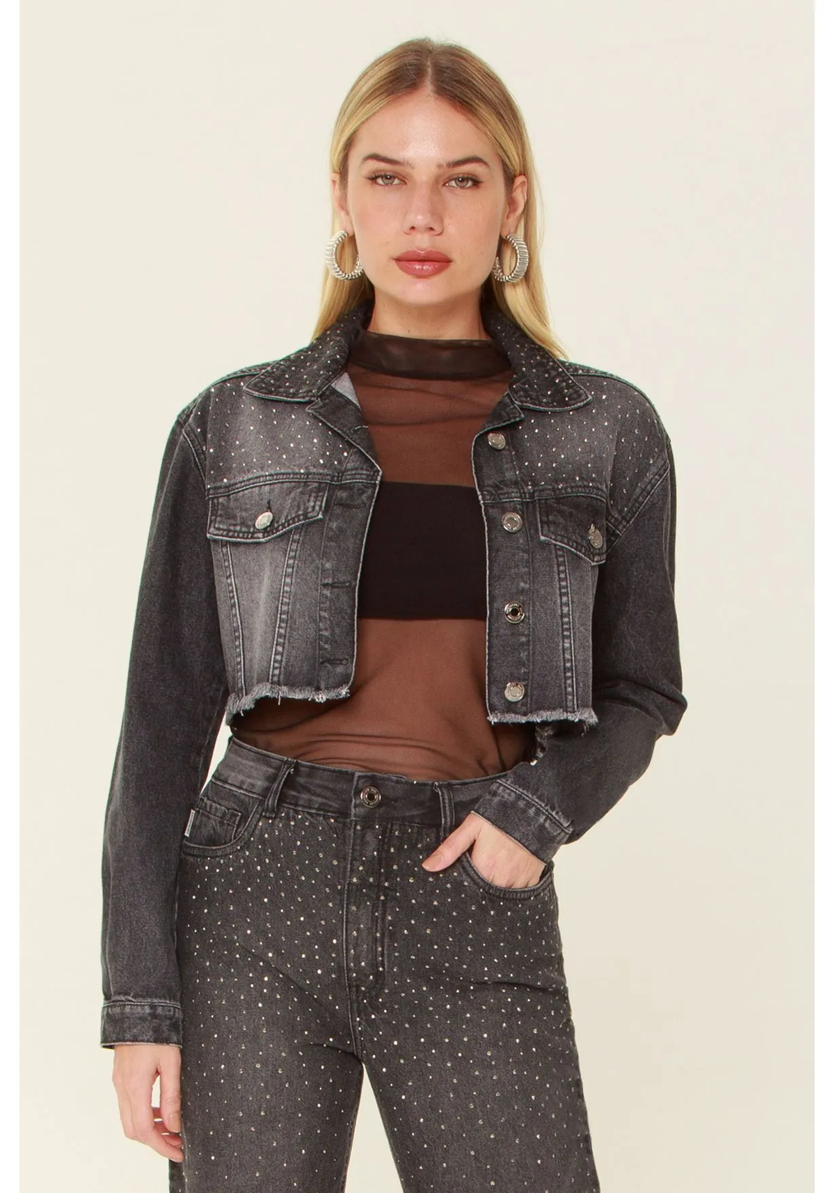 JAQUETA DENIM FASHION GATABAKANA Patriton Modas