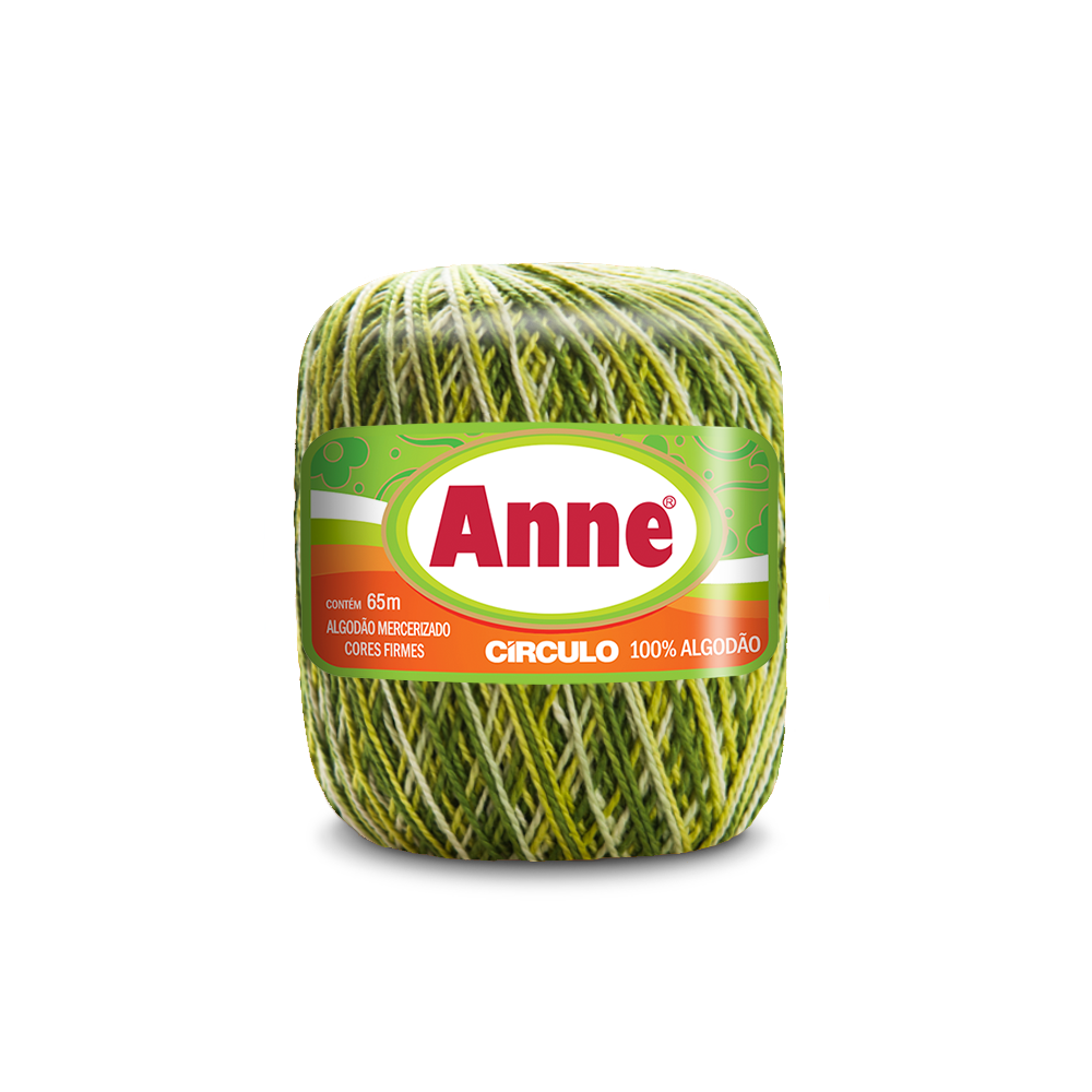 LINHA ANNE PARA CROCHÊ 100%ALGODÃO 238619 65MT LARANJA 4456