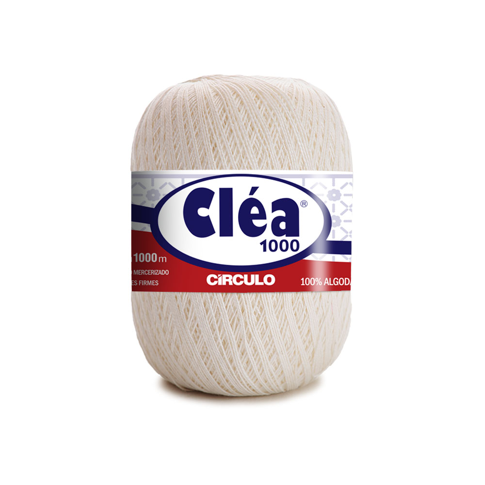 LINHA PARA CROCHÊ CLÉA 100%ALGODÃO 70769/125 125MT MESCLA PRETO