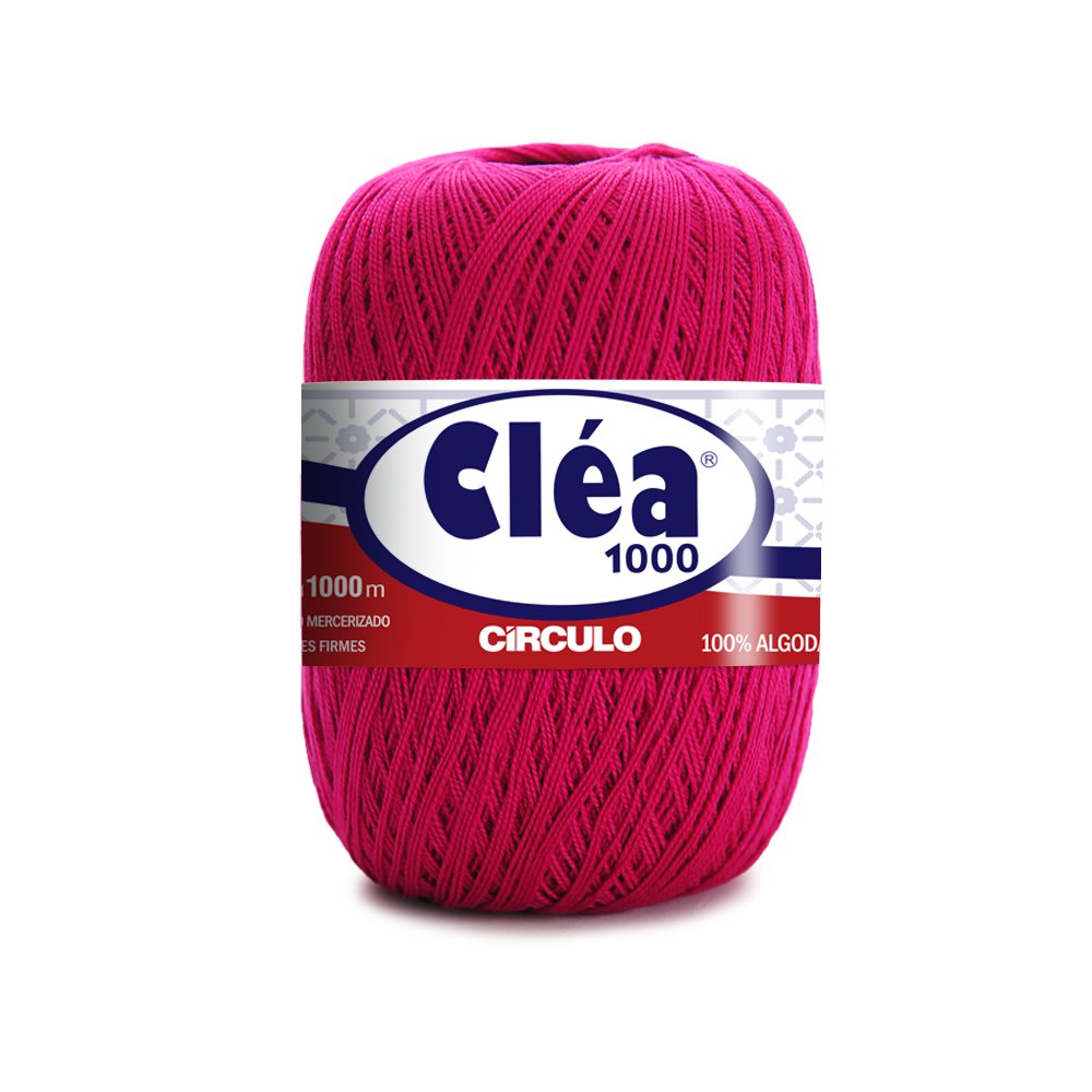 くれあ LINHA PARA CROCHÊ CLÉA 100%ALGODÃO 19/611 1000MT AZUL ROYAL 2829