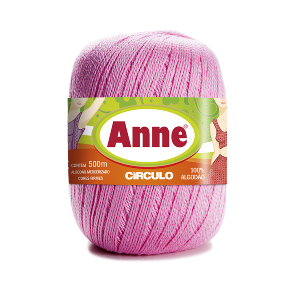 LINHA ANNE PARA CROCHÊ 100%ALGODÃO 238619 65MT MESCLA LARANJA 9059