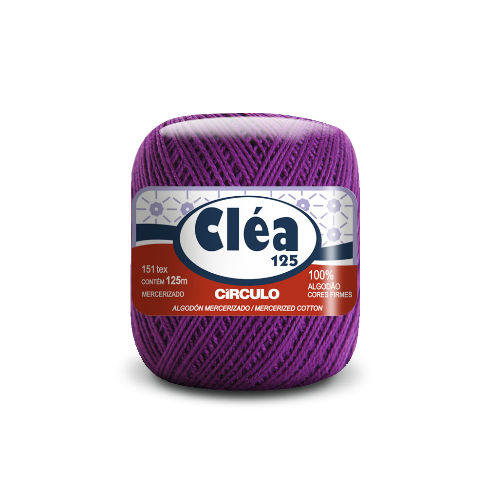 LINHA PARA CROCHÊ CLÉA 100%ALGODÃO 19/611 1000MT AZUL ROYAL 2829