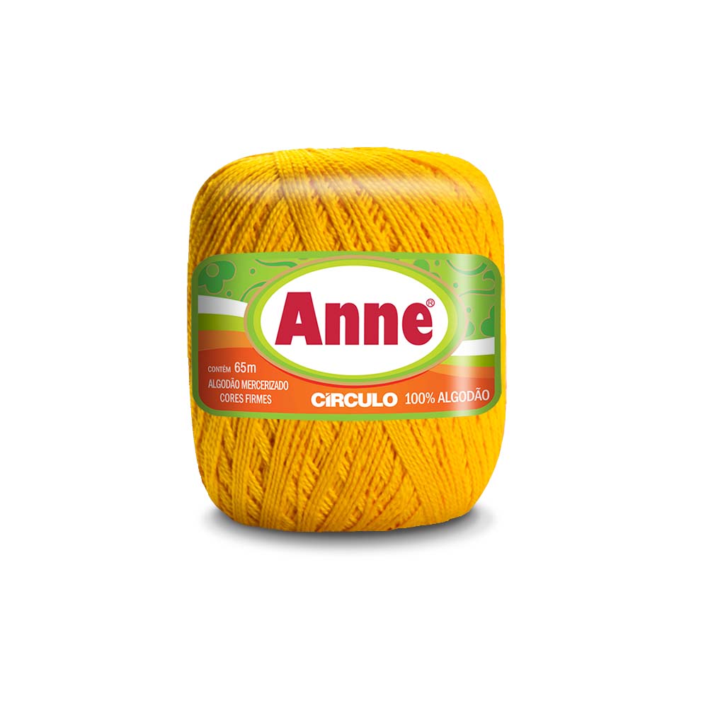 LINHA ANNE PARA CROCHÊ 100%ALGODÃO 238619 65MT MESCLA LARANJA 9059