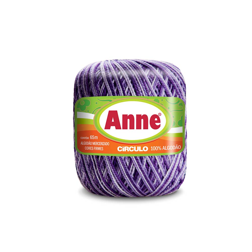 LINHA ANNE PARA CROCHÊ 100%ALGODÃO 238619 65MT MESCLA MULTICOR 9587