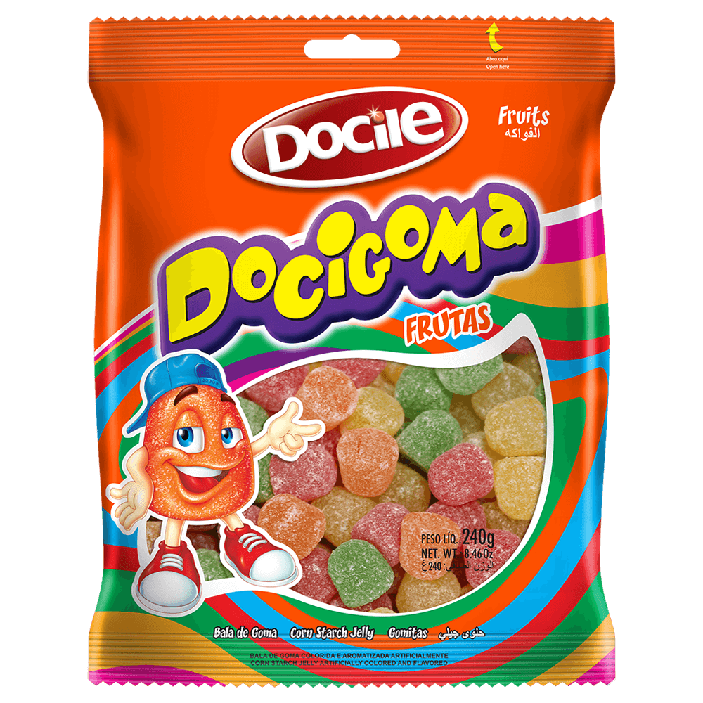 BALA GOMA CORAÇÃO SABOR SORTIDOS 190G (REF: 8142) | GOMAS DOCILE ...