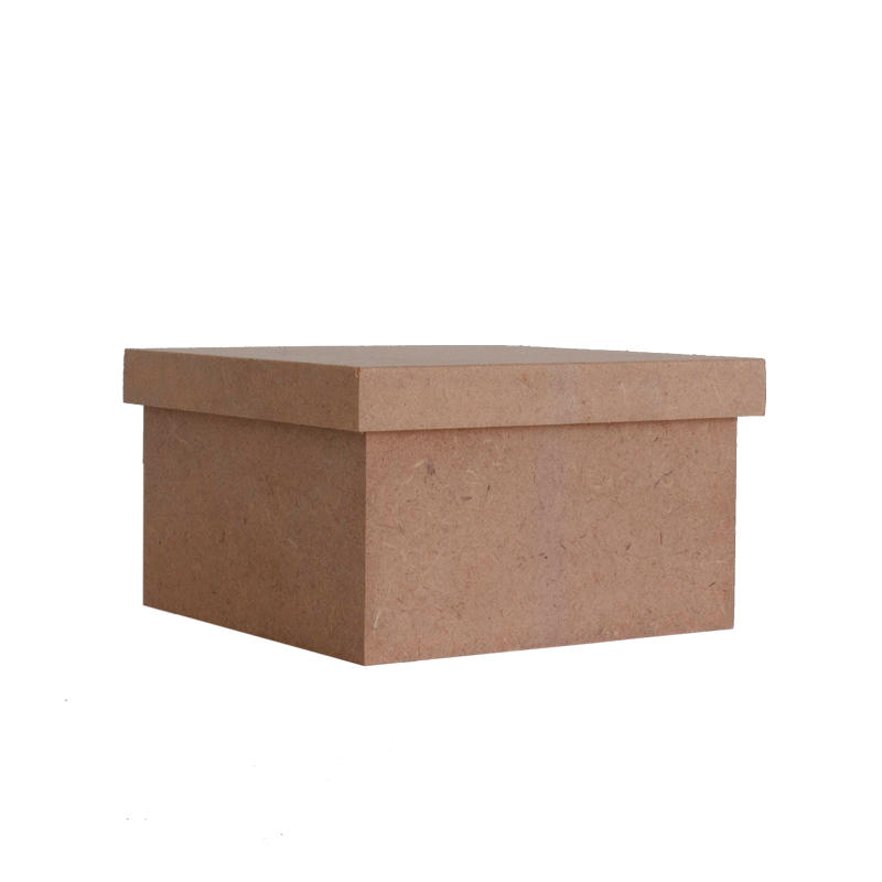 CAIXA COM TAMPA EM MDF 156 1UN 12X12X7CM CRU | CAIXAS COM TAMPAS BAUER ...
